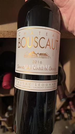 Burdeos Pessac-Léognan Grand Cru Bouscaut 2016