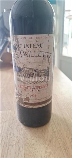 Bordeaux Bordeaux Supérieur Château Paillette 2002