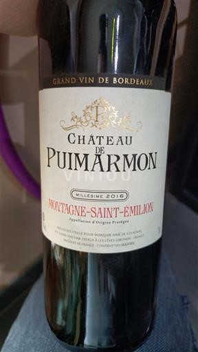 Burdeos Montagne-Saint-Émilion Château Puimarmon 2016