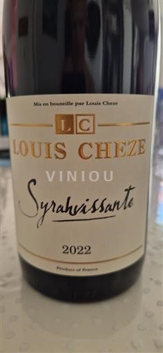 Rhône-dalen Ikke specificeret Louis Cheze Syrahvissante 2022