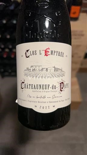 Rhônedalen Châteauneuf-du-Pape Clos L'empyrée 2022
