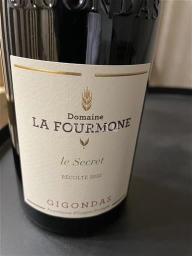 Rhône Valley Gigondas Domaine La Fourmone le Secret 2022