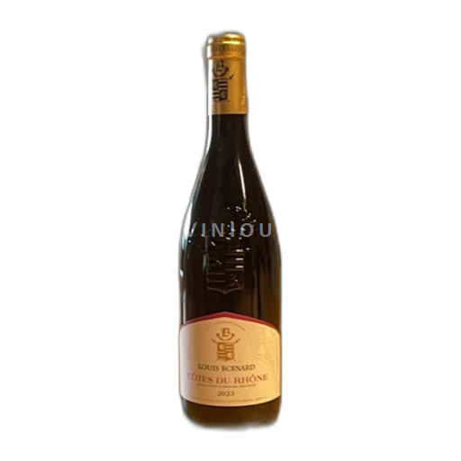 Vin Rouge sec Louis Bernard 2023 France Vallée du Rhône Côtes-du-rhône AOC