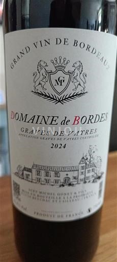 Burdeos Graves-de-vayres Domaine Bordes 2024
