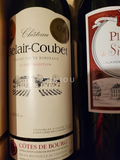 Bordeaux Côtes-de-bourg Château Belair-Coubet Tradition 2016