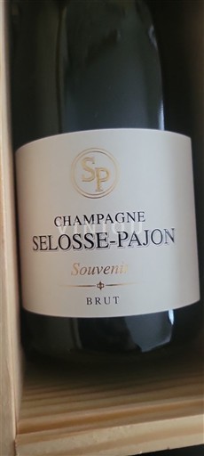 Champaña Champán Selosse-Pajon Souvenir Sin añada