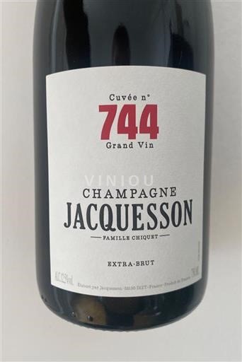 Champaña Champán Jacquesson n°744 Sin añada