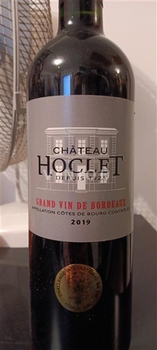 Bordeaux Côtes-de-bourg Château Hoclet 2019