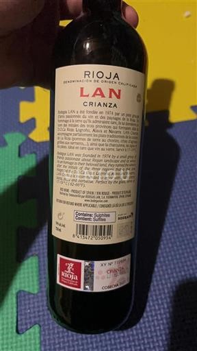 Vin Rouge sec Crianza Lan 2021 Espagne La Rioja Rioja DO