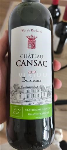 Bordeaux Château Cansac 2019