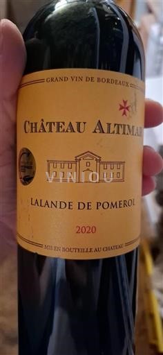Bordeaux Lalande-de-Pomerol Château Altimar 2020