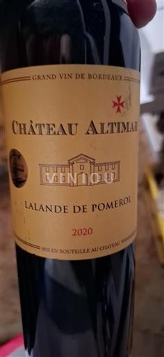 Bordeaux Lalande-de-Pomerol Château Altimar 2020