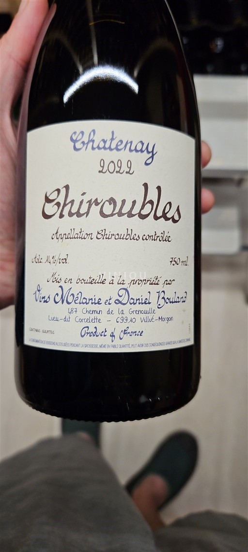 Beaujolais Chiroubles Chatenay 2022