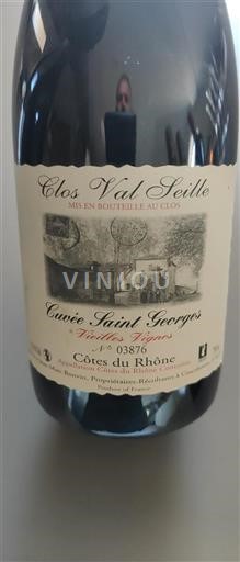 Thung lũng Rhône Côtes-du-rhône Clos Val Seille Saint Georges Vieilles Vignes 2014