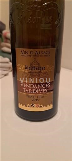 Alsace Vendanges Tardives Wolfberger Vendanges Tardives 2015