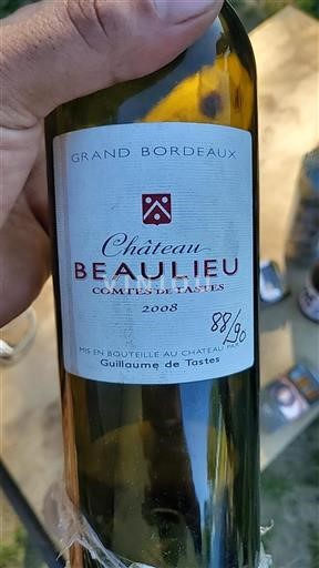 Burdeos No especificado Château Beaulieu Comtes de Tastes 2008