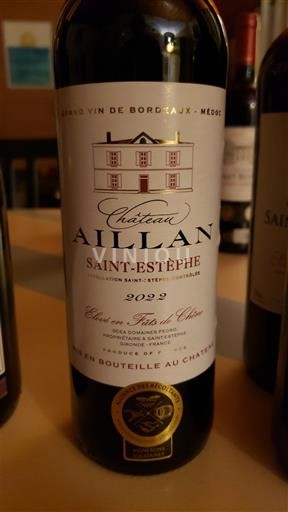 Bordeaux Saint-Estèphe Château Aillan 2022