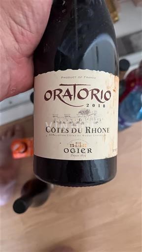 Rhônedalen Côtes du Rhône Ogier Oratorio 2018