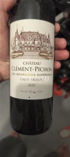 Bordeaux Haut-Médoc Cru Bourgeois Supérieur Château Clément-Pichon 2020