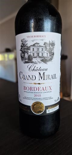 Bordeaux Château Grand Mirail 2018