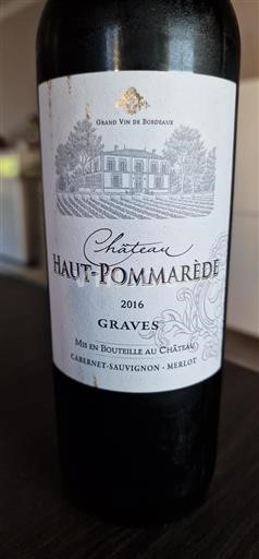 Burdeos Graves Château Haut-Pommarède 2016