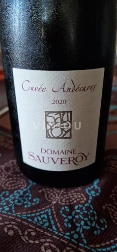 Valle della Loira Anjou Domaine Sauveroy Andécaves 2020