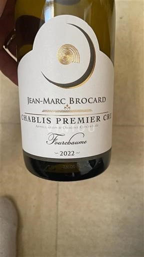 Vin Blanc sec Fourchaume Jean-Marc Brocard 2022 France Bourgogne Chablis AOC Premier Cru