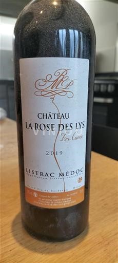 Bordeaux Listrac-Médoc Château La Rose des Lys La 2019