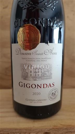 Rhônedalen Gigondas Domaine Sainte Anne 2020