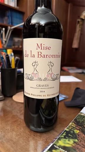 Bordeaux Graves Baron Philippe de Rothschild Mise de la Baronnie 2014