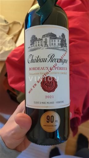Bordeaux Bordeaux supérieur Château Recougne 2021