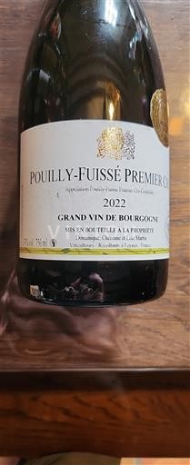 Bourgondië Pouilly-fuissé Premier Cru Domaine Cheveau 2022