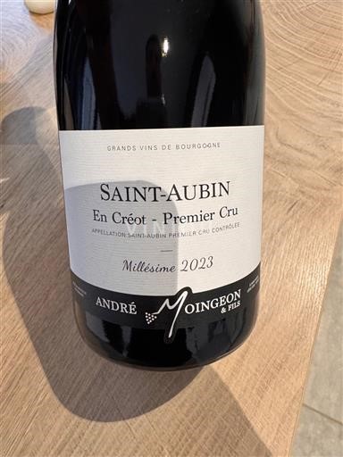 Burgundija Saint-Aubin Premier Cru André Moingeon & Fils En Créot - Premier Cru 2023