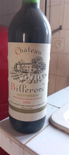 Bordeaux Saint-Émilion Château Bilperond 1982