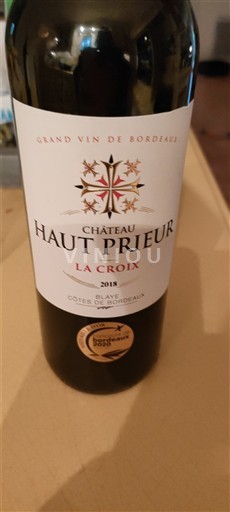 Bordeaux Blaye-Côtes-de-Bordeaux Château Haut Prieur La Croix 2018