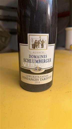 Alsace Vendanges Tardives Domaine S Schlumberger Gewurztraminer Vendanges Tardives 2018