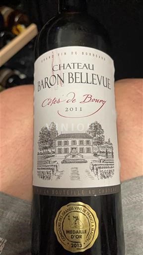 Bordeaux Côtes-de-bourg Château Baron Bellevue 2011
