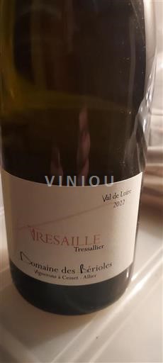 Loire Valley Domaine Des Bérioles Vresaille 2022