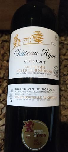 Bordeaux Côtes-de-Bordeaux Château Hyot Gorry 2020