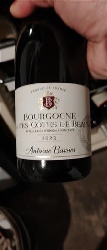 Burgundsko Nespecifikováno Antoine Barrier 2023