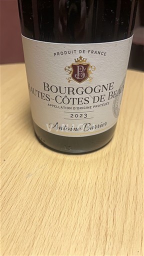 Bourgogne Không được chỉ định Antoine Barrier 2023