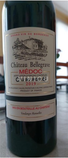 Bordeaux Médoc Cru Bourgeois Château Bellegrave 2019