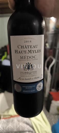 Bordeaux Médoc Cru Bourgeois Château Haut-Myles 2016