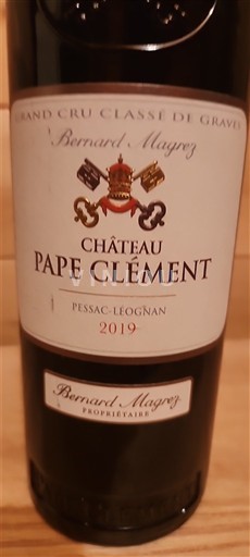 Bordeaux Pessac-Léognan Grand Cru Château Pape Clément 2019