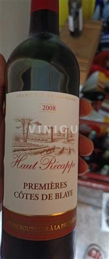 Bordeaux Ospecificerad Haut Récappé 2008