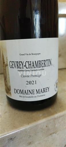 Burgundy Gevrey-Chambertin Grand Cru Domaine Marey Prestige 2021