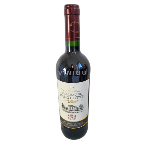 Bordeaux Saint-Émilion Grand Cru Château Pasquette 2016