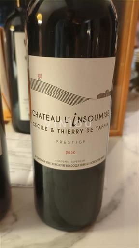 Bordeaux Bordeaux Supérieur Château L'Insoumise Prestige 2020