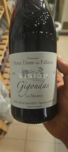 Valle del Ródano Gigondas Domaine Notre Dame des Pallières Les Mourres 2022