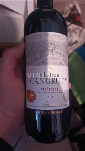 Bordeaux Médoc Château Cangruey 2016